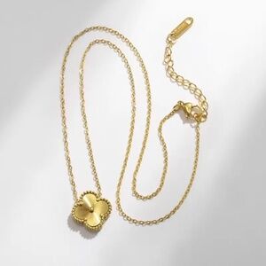 18K Gold Plated Alhambra Clover Necklace.